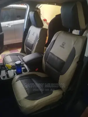 Black and Beige Blended Car Seat Covers