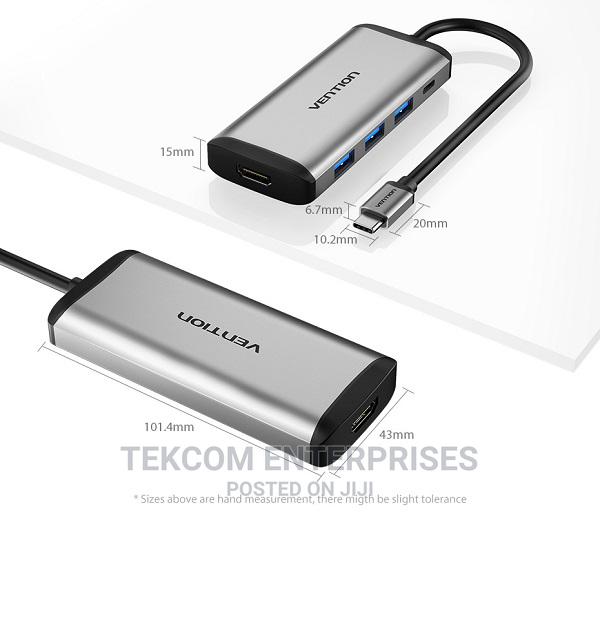 Vention Type C to 3 Ports Usb3.0 Hub + HDMI + Pd Converter