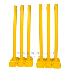 Plastic Cricket Stumps (Set Of 6 With Bails)