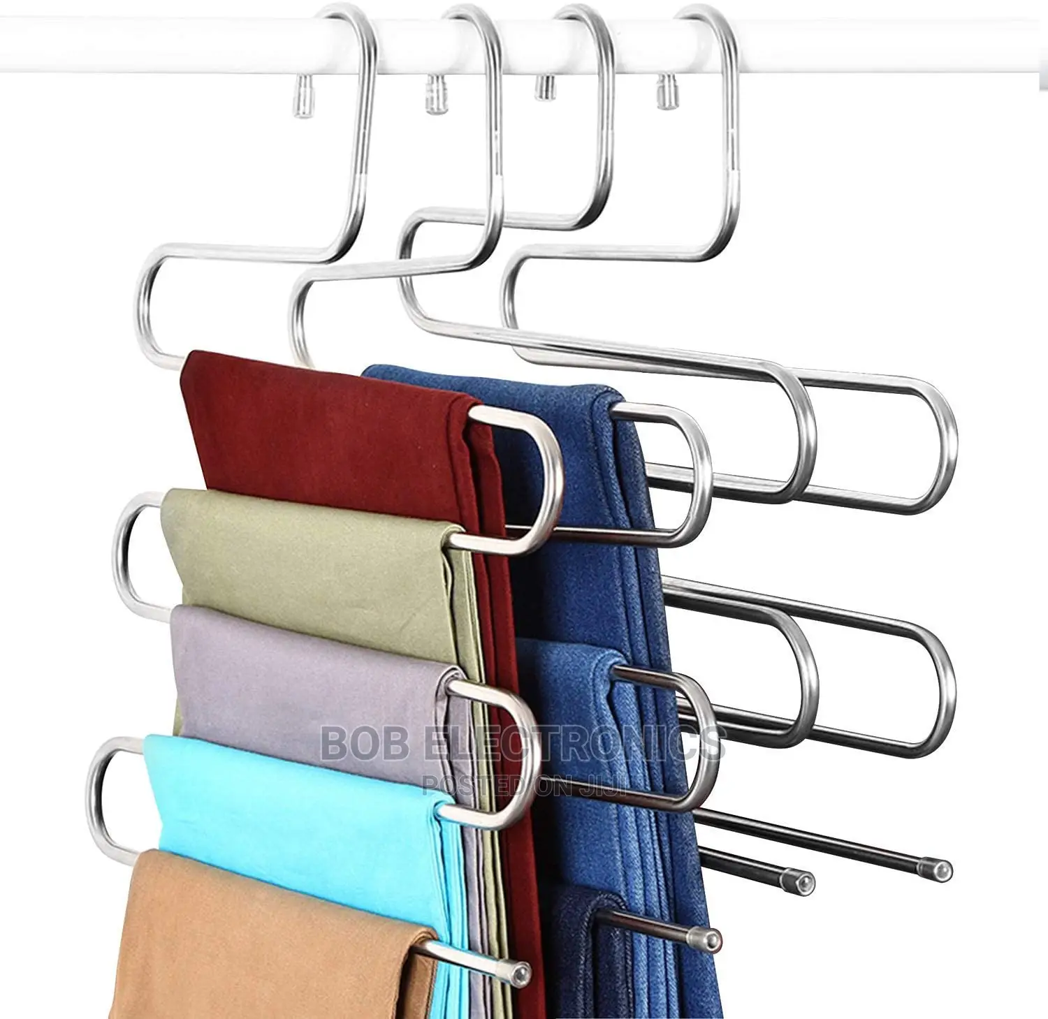 Space Saving S-Shaped Clothes Hanger