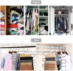 Space Saving S-Shaped Clothes Hanger