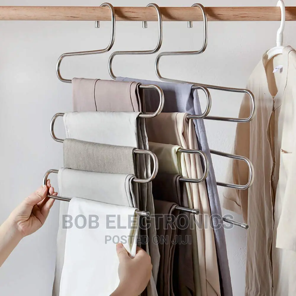 Space Saving S-Shaped Clothes Hanger