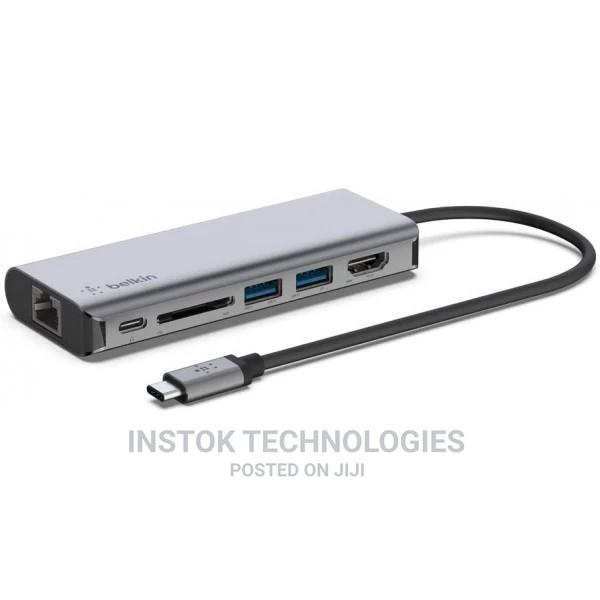 Belkin USB C Hub, 6-in-1 Multiport Adapter Dock With HDMI - thumbnail 2