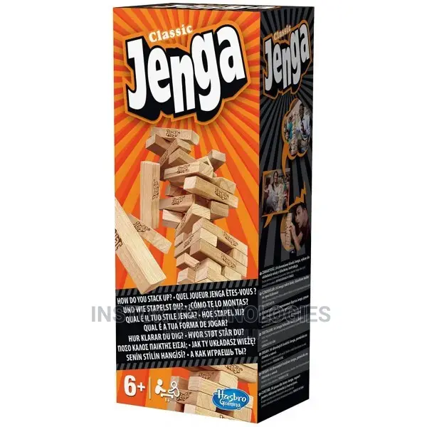 Hasbro Jenga Classic Game (54 Hardwood Jenga Blocks )