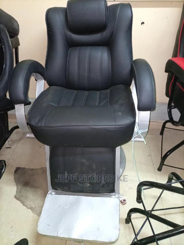 Black Locally Made Barber Chair - main view