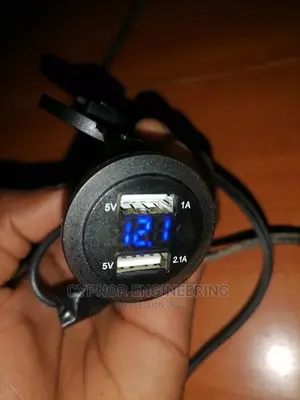 Voltage Meter With 2 Fast Chargers