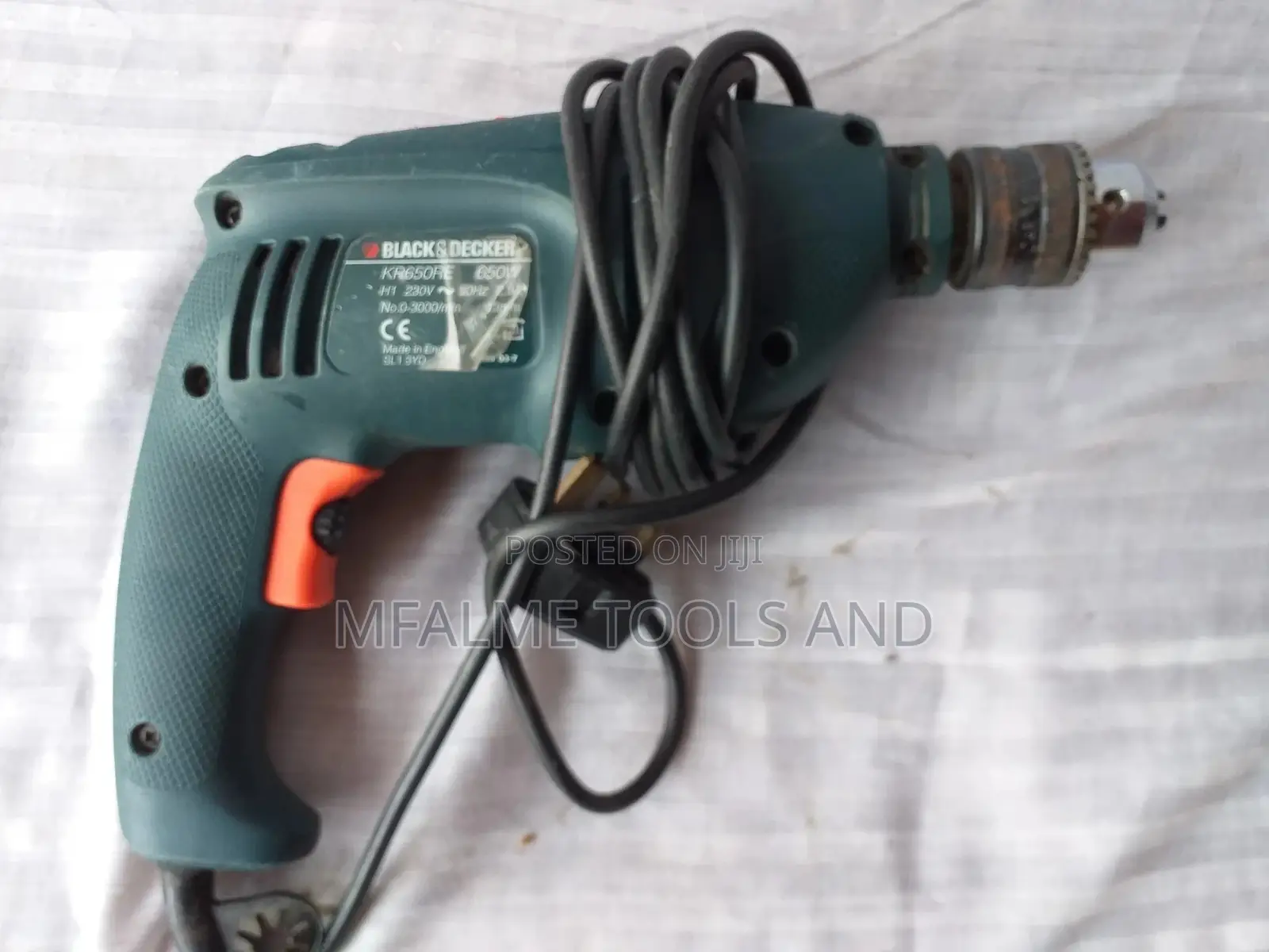 Drill - Black Decker Corded Electric 240v Drill - Ex-Uk