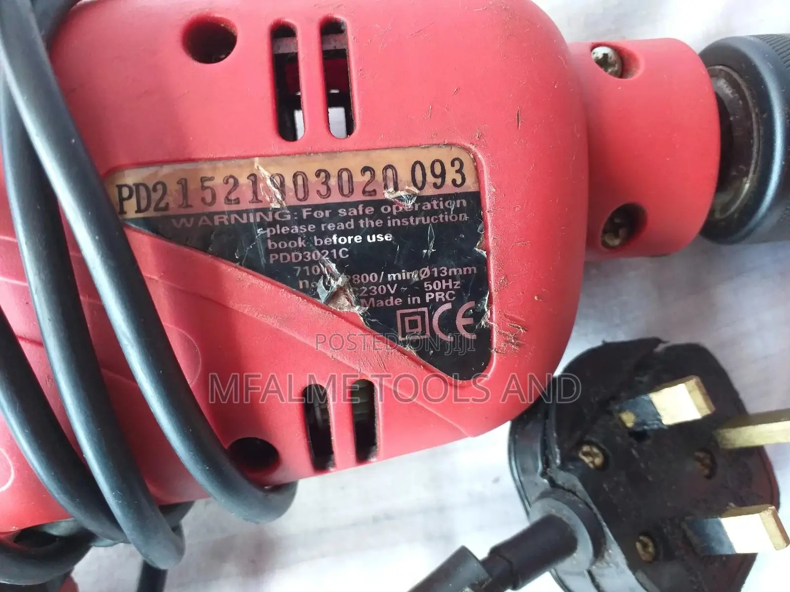 Drill - Black Decker Corded Electric 240v Drill - Ex-Uk