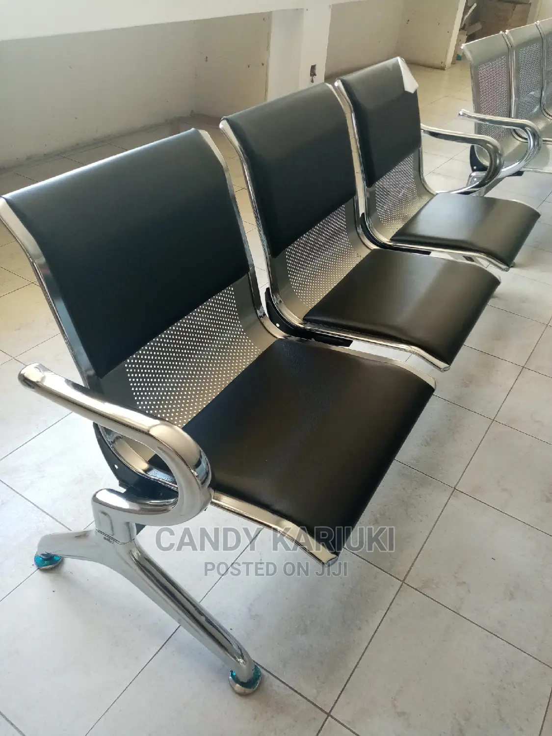 Linked Padded Waiting Chair