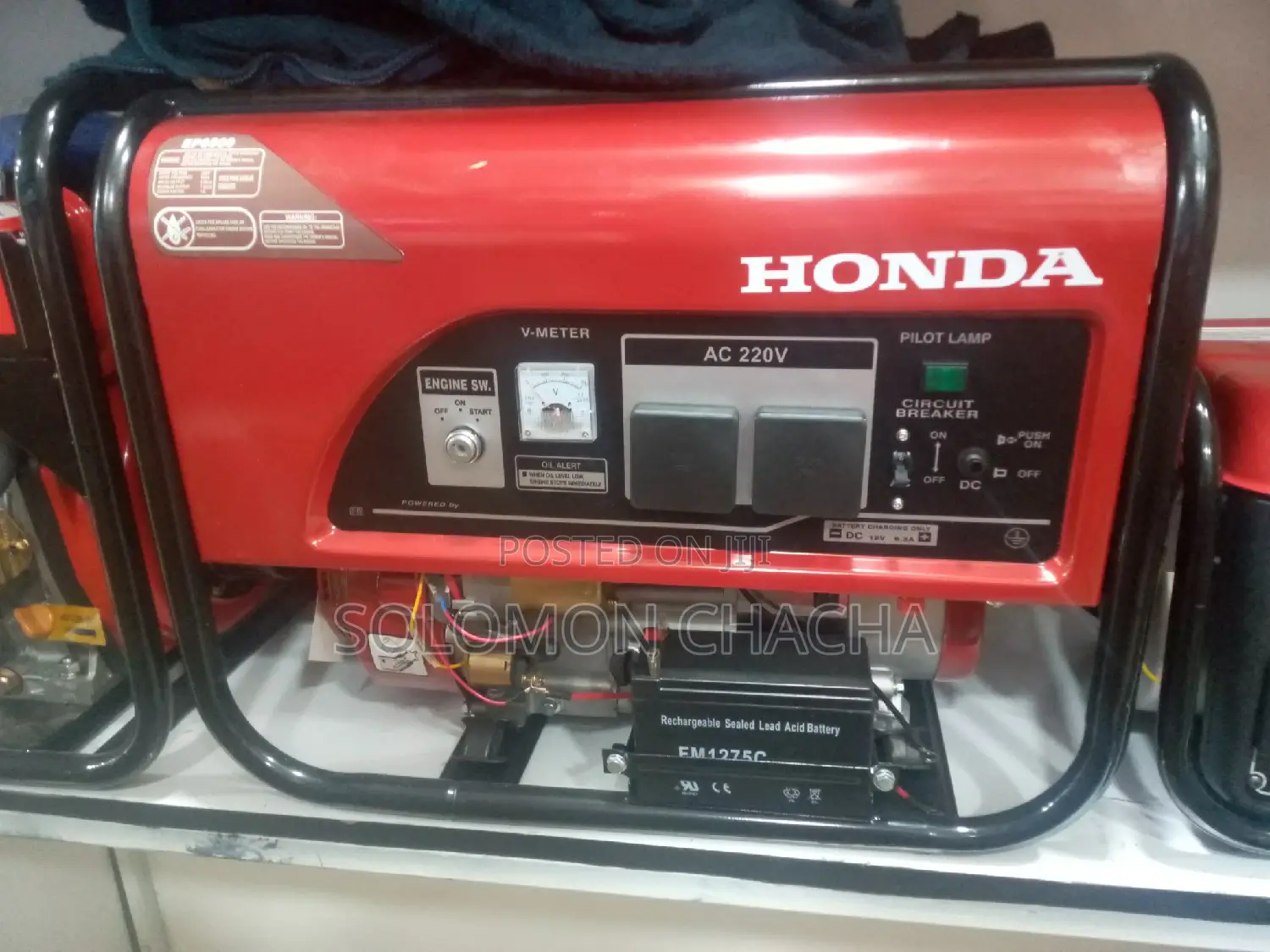 6.5kva Honda Gasoline Generator (6,500watts)