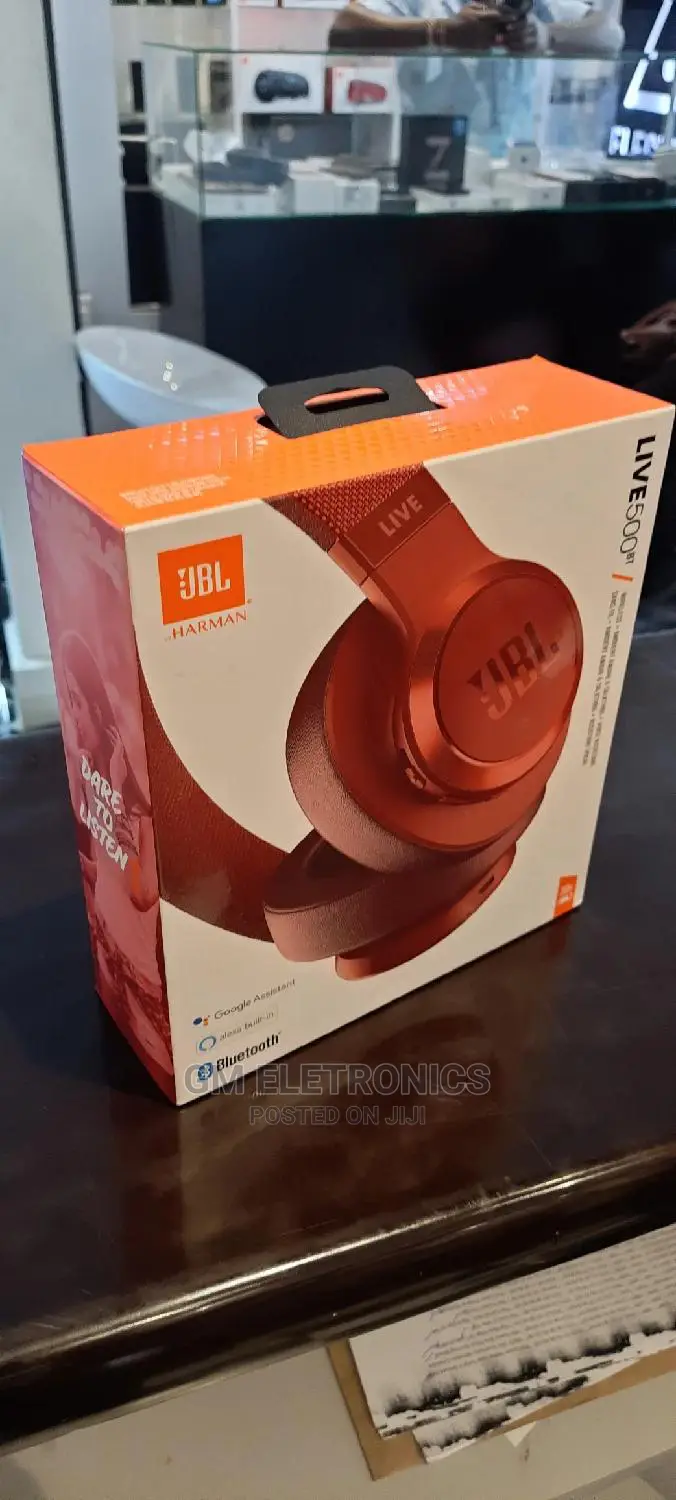 Live 500 Bt Original JBL Over- Head Headset (Red)