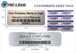 Asset Tags, Customized
