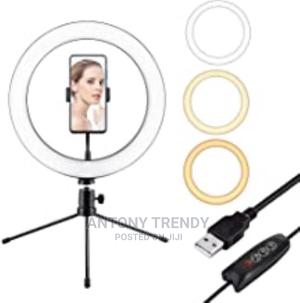 Led Ring Light 12 Inch Ring Lamp Dimmable 5500k With Tripod - thumbnail 2