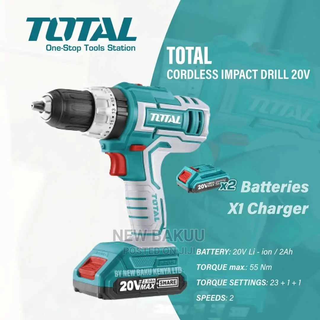 Total Cordless Impact Drill 20V