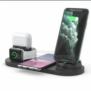 6in1 Wireless Charger Dock Pad Stand for Apple Watch,iPhone