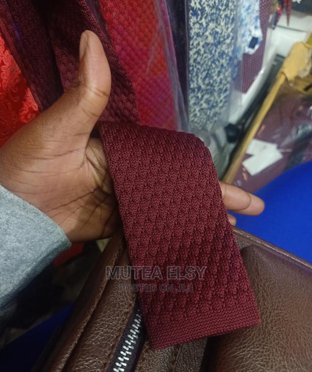 Redwine Maroon Knitted Ties - main view