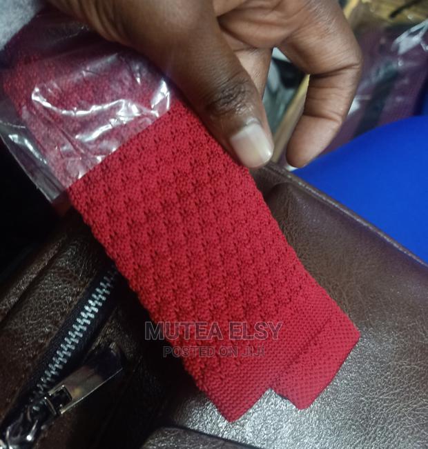 Redwine Maroon Knitted Ties - thumbnail 2