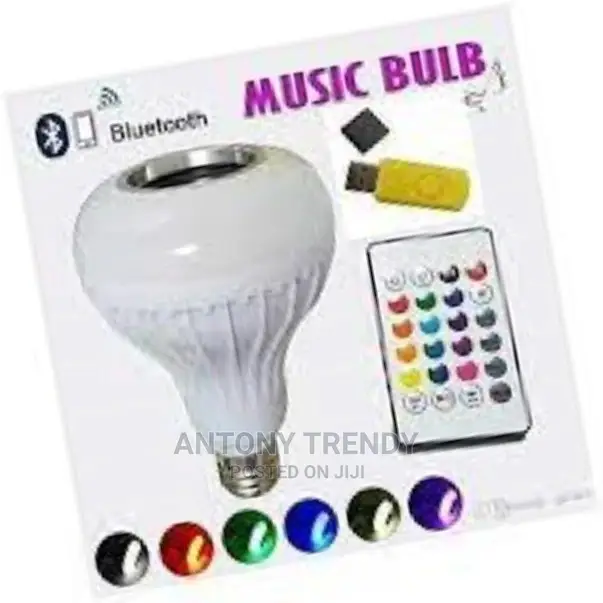Bluetooth Music Led Bulb 12w With Usb Port Remote Control