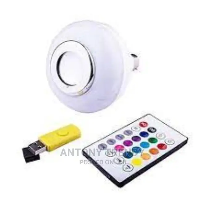 Led Wireless Light Bulb Speaker and Remote