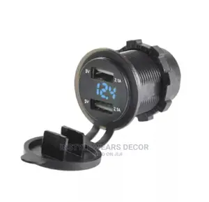 Universal Usb Car Charger With Voltmeter.