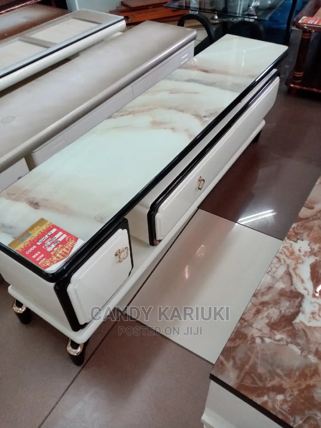 Glass Top TV Stand