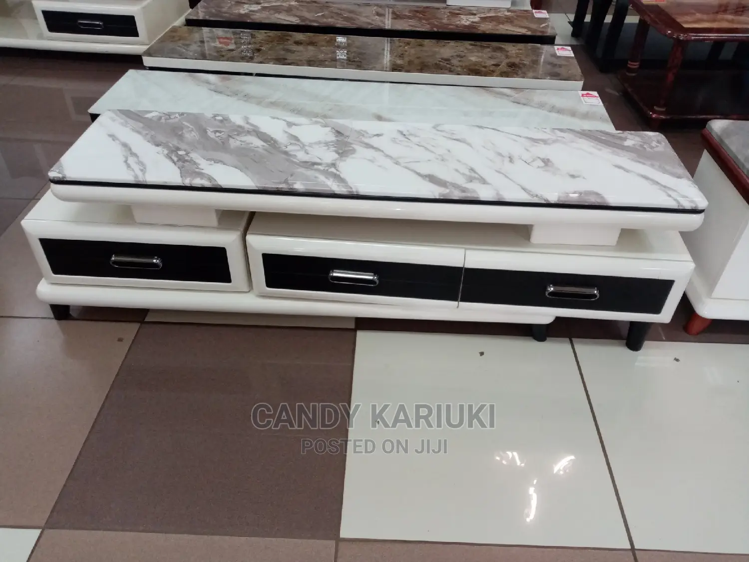 Pure Marble Extendable TV Stand