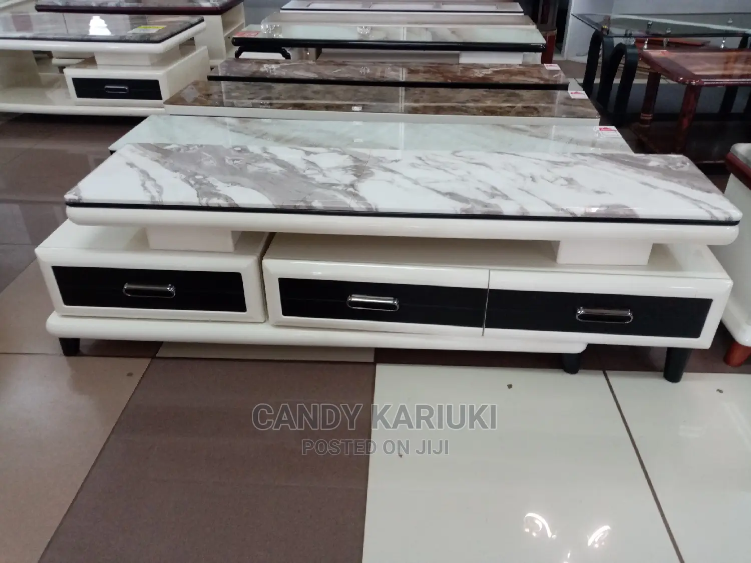 Pure Marble Extendable TV Stand