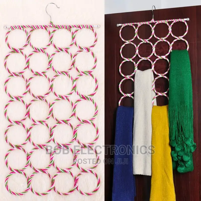 Rattan Woven Scarf Hanger