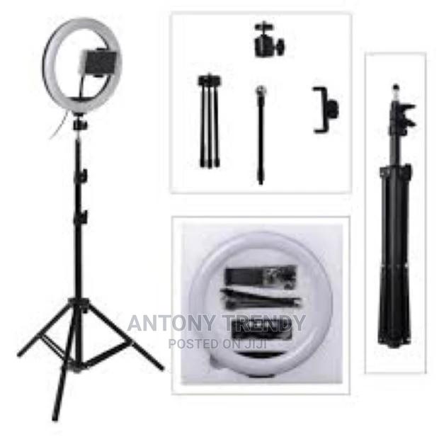 10 Inch Ring Light With Tripod Stand and Phone Holder - thumbnail 3