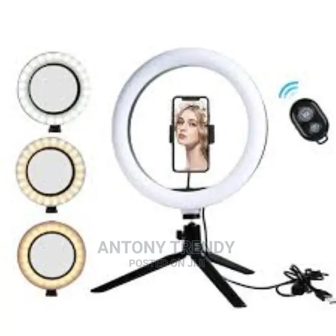 10 Inch Ring Light With Tripod Stand and Phone Holder