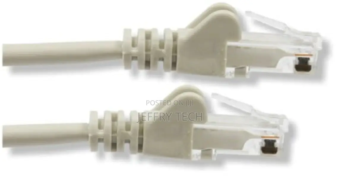 RJ45 LEAD 20m GREY Beige Fast Cat 6 LAN PATCH Network Cable
