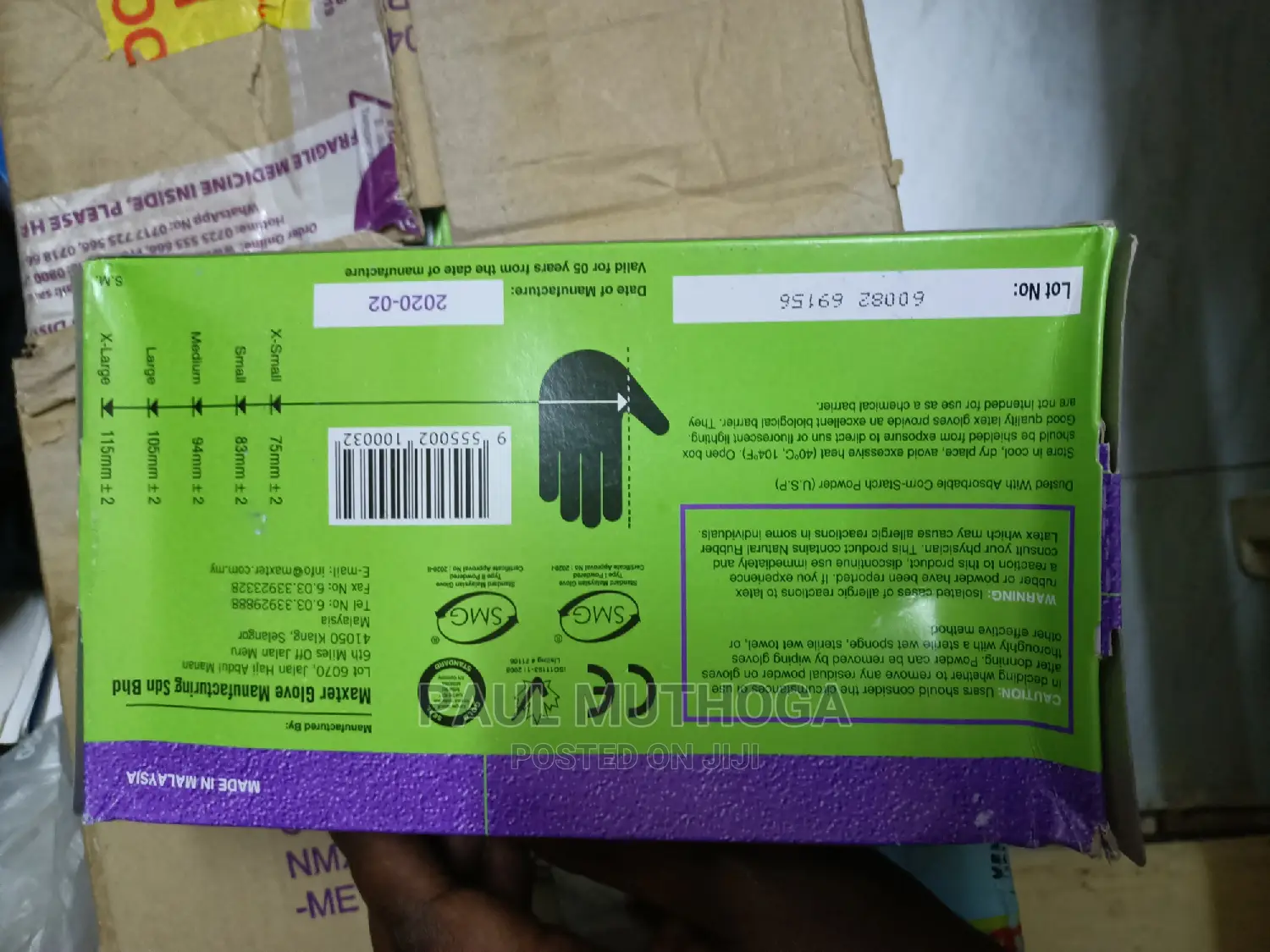 Powderd Medical Gloves