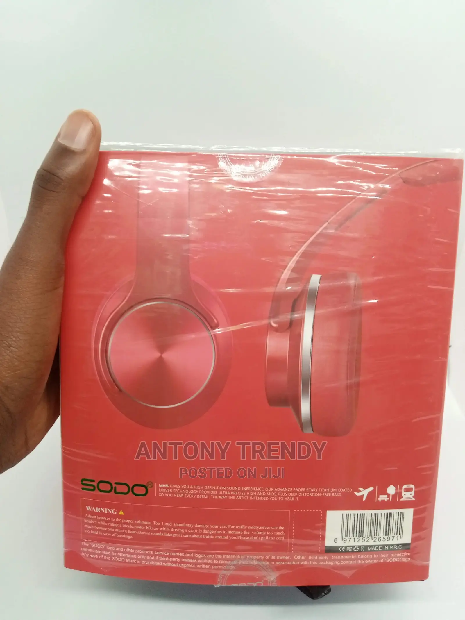 SODO MH5-RED Wireless Bluetooth Headphone With Speaker