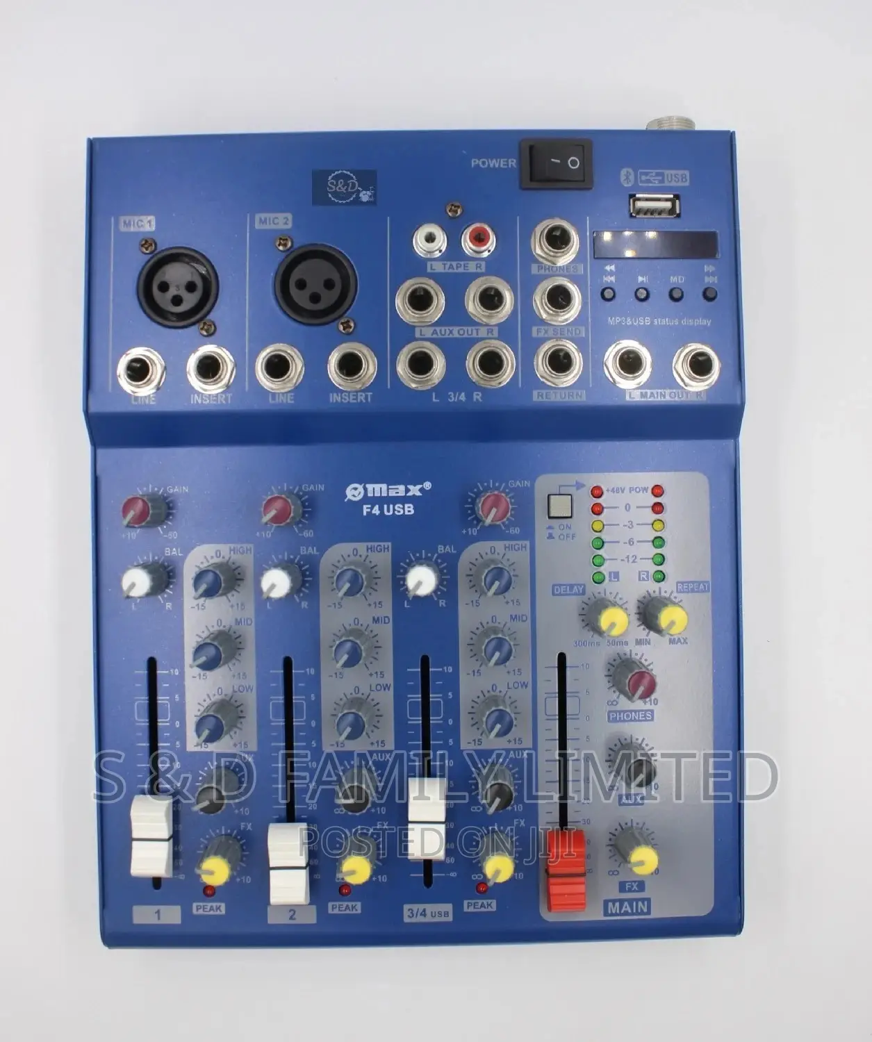 Omax 4 Channels Plain Mixer