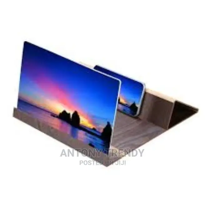 12" 3d Phone Screen Magnifier With Bluetooth Speakers, Anti