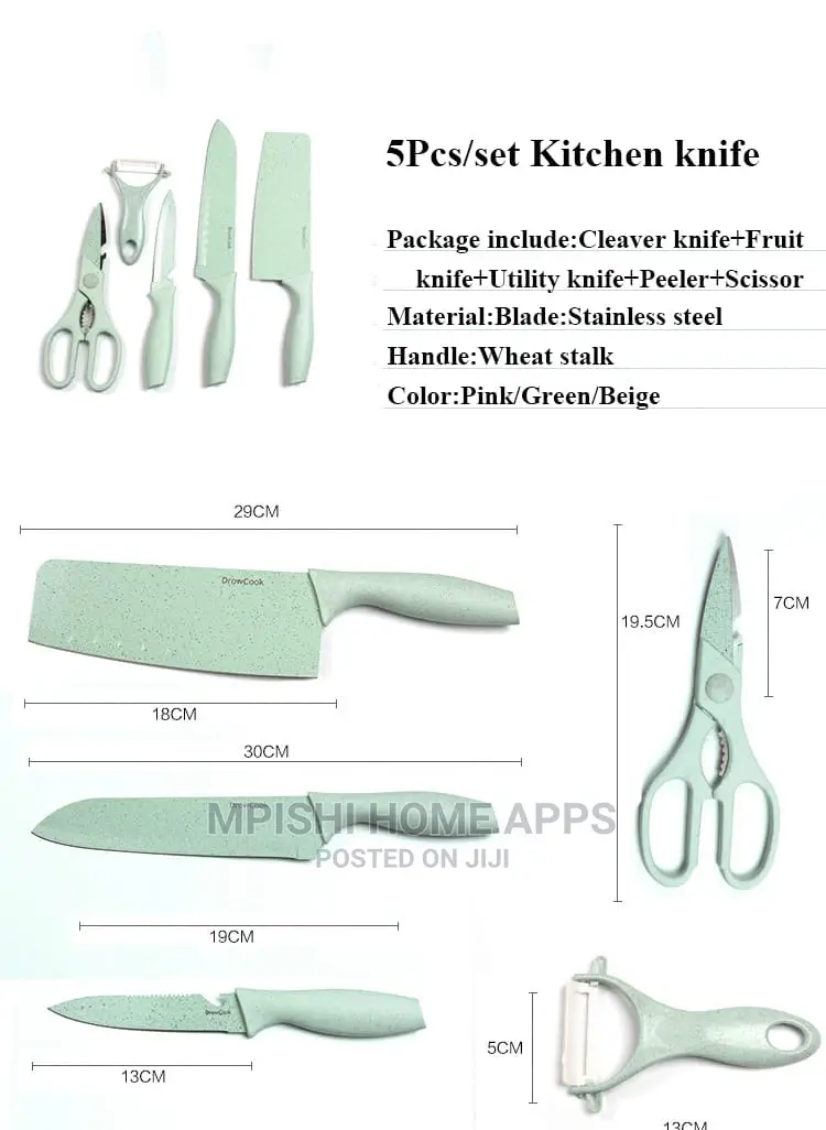 5pcs Ceramic Knives Set