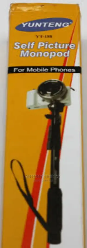 Yunteng 1288 Selfie Sticks Handheld Monopod Phone Holder Blu