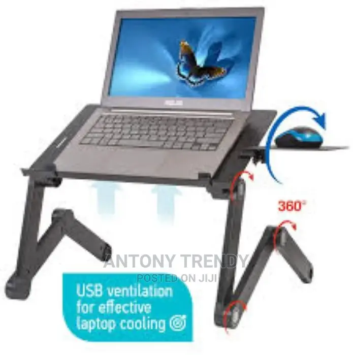 , Adjustable Laptop Bed Table, Laptop Computer Stand, Portab