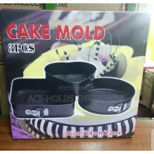 Cake Mold 3 Pieces Baking Tin.