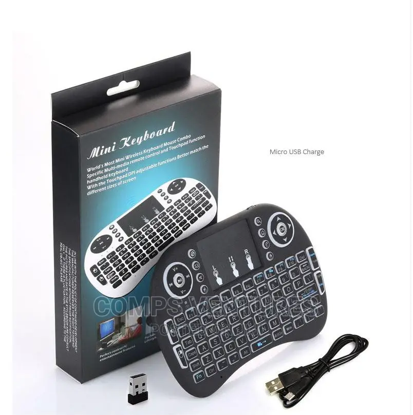 Wireless Keyboard Mini LED Backlit Keyboard for Android