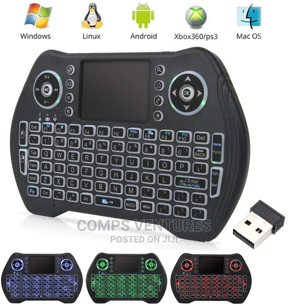Wireless Keyboard Mini LED Backlit Keyboard for Android