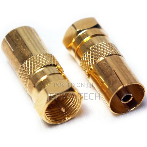 F Connector Male Plug To TV Aerial Socket Female Adapter - R
