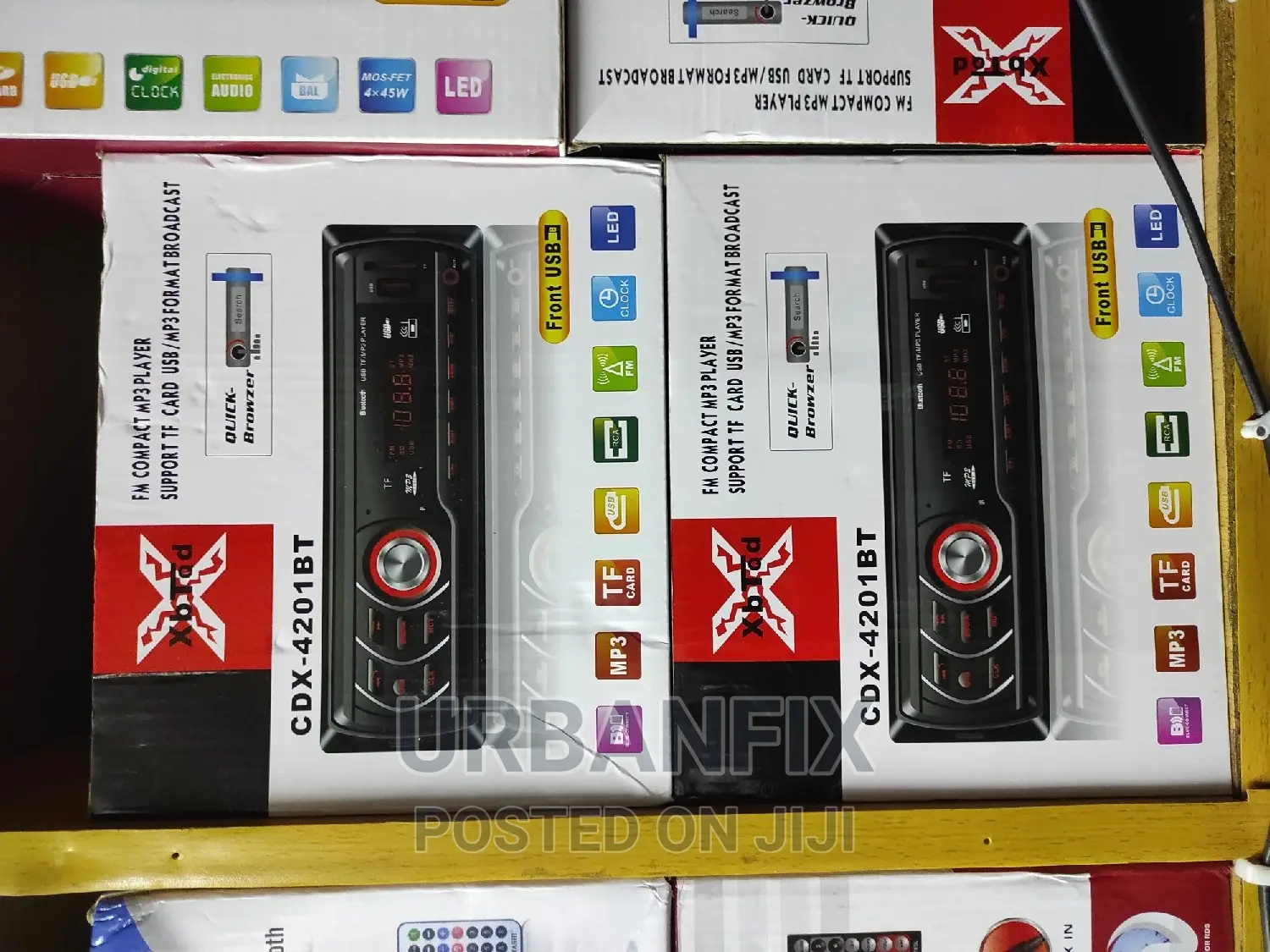 Car Radio With Bluetooth FM USB and Auxiliary Inputs