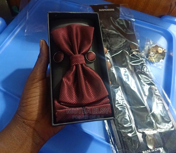 Red Maroon Bowtie Sets - thumbnail 2