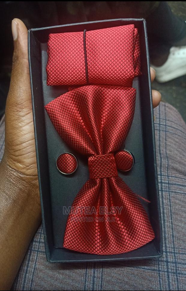 Red Maroon Bowtie Sets - main view