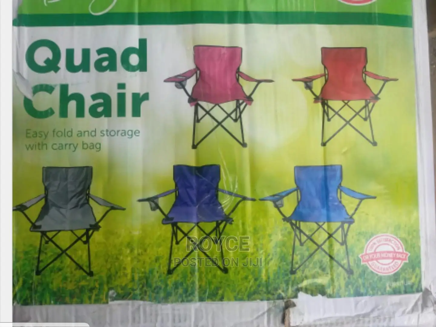 Folding Quad Chair With Carrier Bag