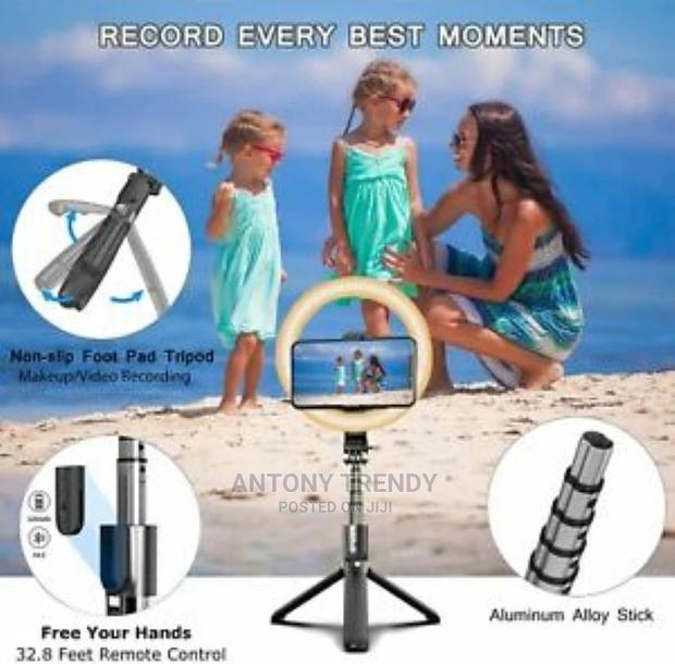 Ring Light L07 Foldable Wireless Selfie Stick Tripod