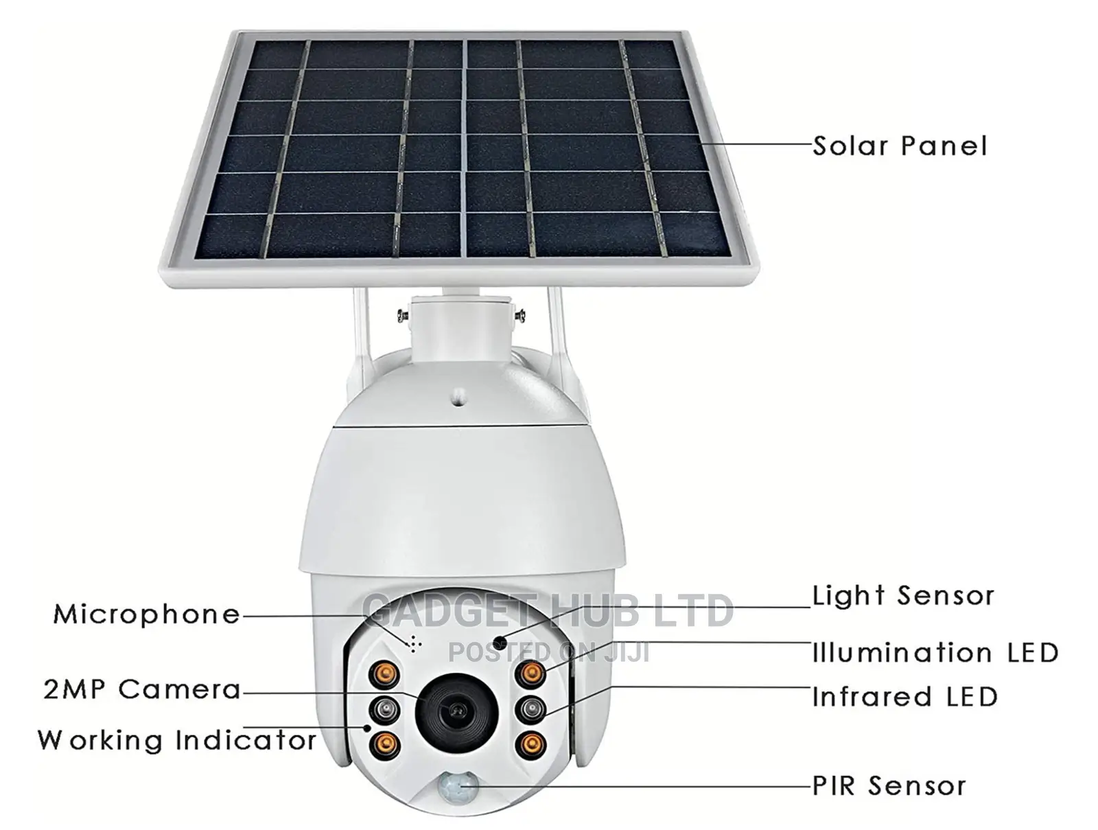 Solar CCTV Camera Solar 4G 3G Ptz CCTV Camera Free 64gb SD