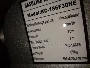 Kicho 3" Diesel Water Pump Keystart 78m Pum Lift