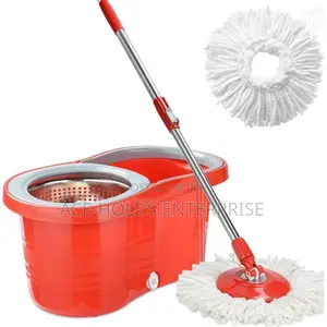 Red Spin Mop